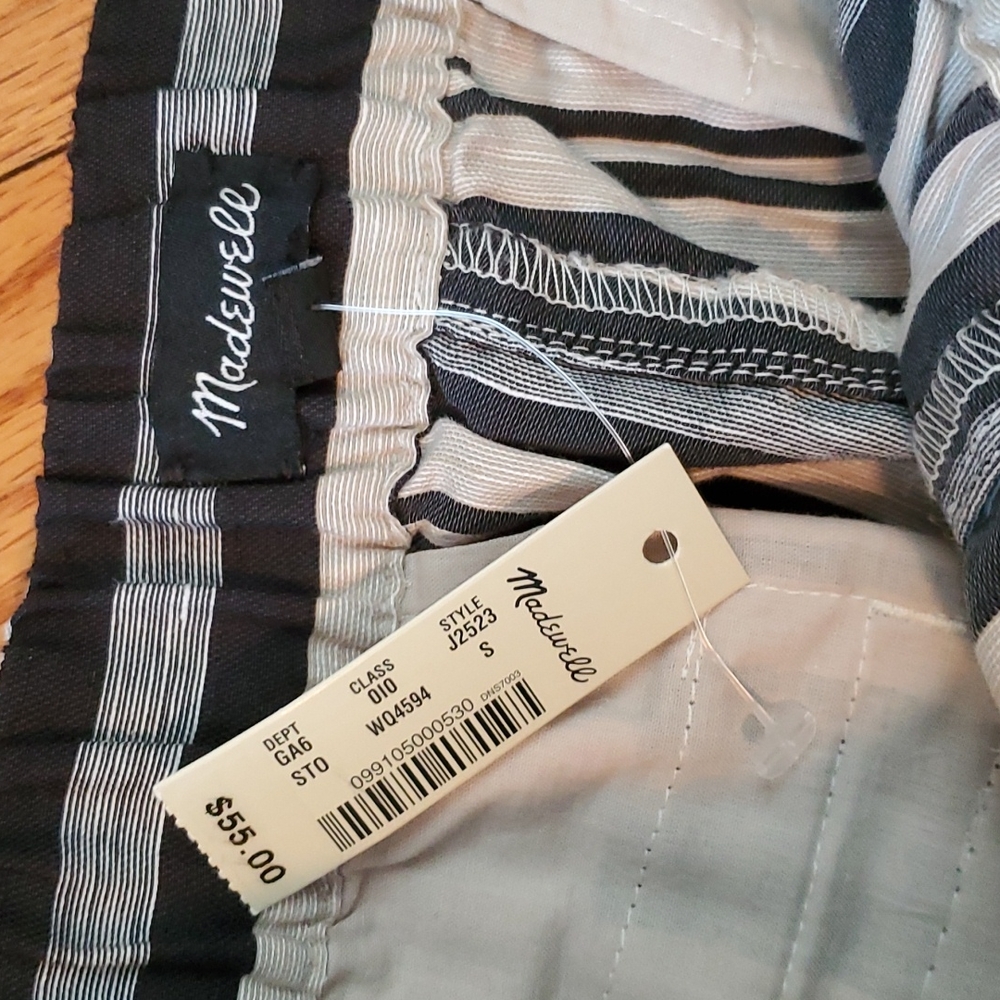 Madewell Pull-On Shorts Evelyn Stripe - Picture 6 of 10